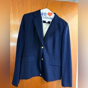 J. Crew Navy Schoolboy Blazer